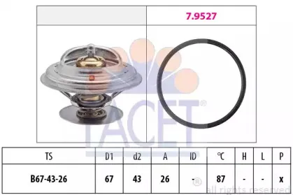 Термостат, охлаждающая жидкость FACET купить