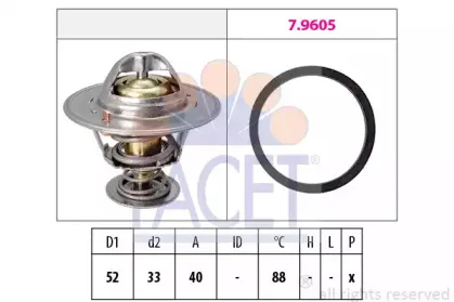 Термостат, охлаждающая жидкость FACET купить