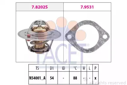 Термостат, охлаждающая жидкость FACET купить