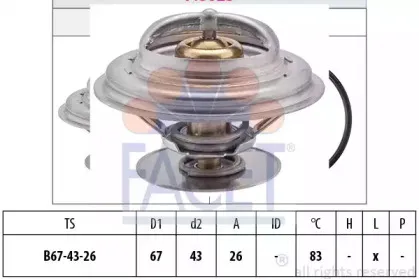 Термостат, охлаждающая жидкость FACET купить