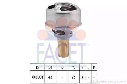 Термостат, охлаждающая жидкость FACET купить