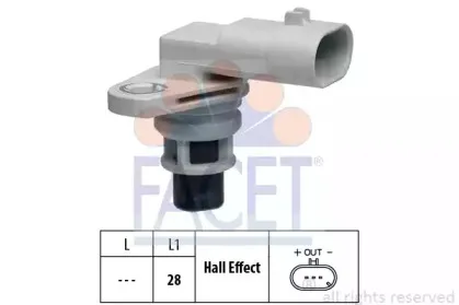 Датчик, положение распределительного вала FACET купить