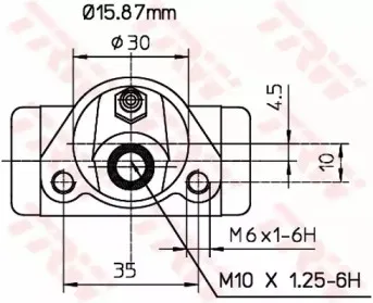 Колесный тормозной цилиндр TRW купить