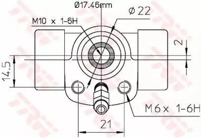 Циліндр гальмівний робочий TRW купить