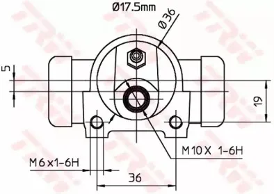 Колесный тормозной цилиндр TRW купить