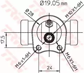 Колесный тормозной цилиндр TRW купить