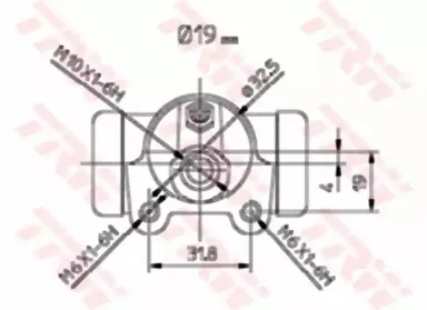 Колесный тормозной цилиндр TRW купить