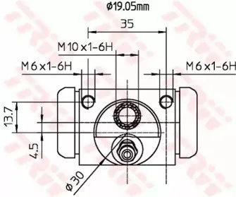 Колесный тормозной цилиндр TRW купить