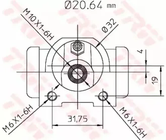Колесный тормозной цилиндр TRW купить