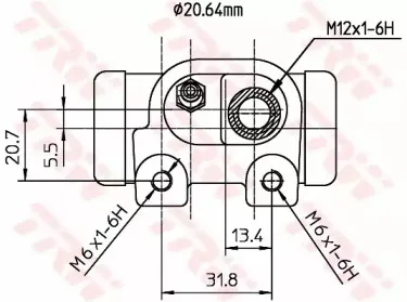 Колесный тормозной цилиндр TRW купить