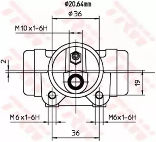 Колесный тормозной цилиндр TRW купить