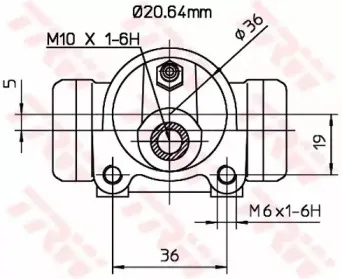 Колесный тормозной цилиндр TRW купить