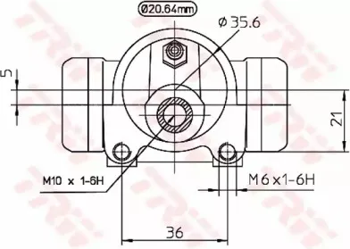 Колесный тормозной цилиндр TRW купить