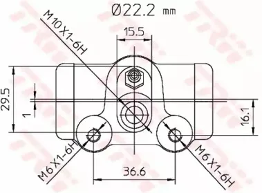 Колесный тормозной цилиндр TRW купить