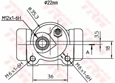 Колесный тормозной цилиндр TRW купить