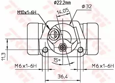 Колесный тормозной цилиндр TRW купить