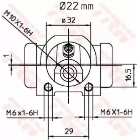 Колесный тормозной цилиндр TRW купить