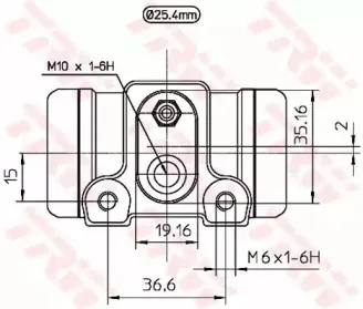 Колесный тормозной цилиндр TRW купить