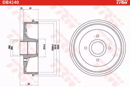 Тормозной барабан TRW купить