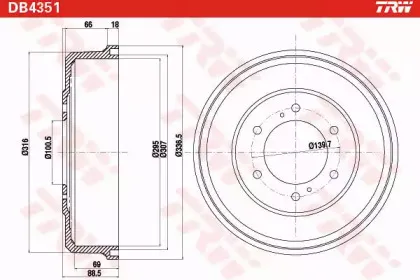 Тормозной барабан TRW купить
