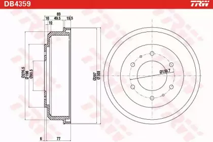 Тормозной барабан TRW купить