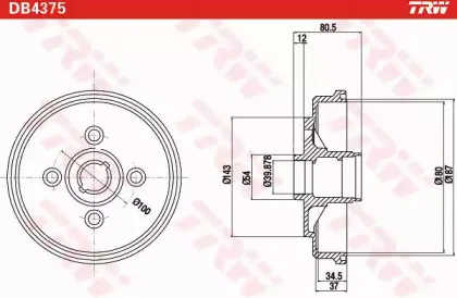 Тормозной барабан TRW купить