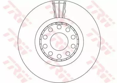 DF4125S  TRW - Гальмівний диск TRW купить
