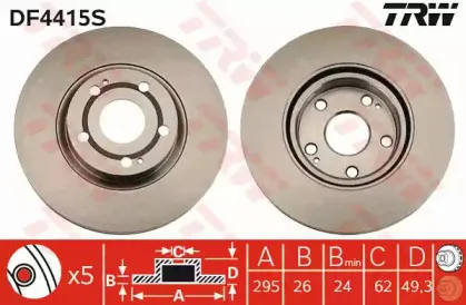 Тормозной диск TRW купить