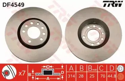 Тормозной диск TRW купить