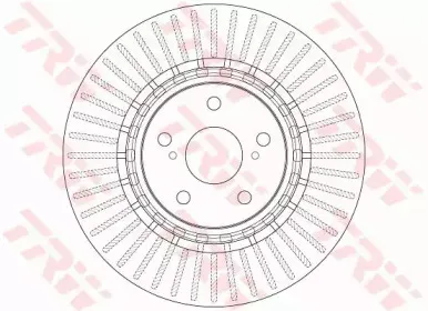 Диск тормозной (h - 49,4mm) TRW купить