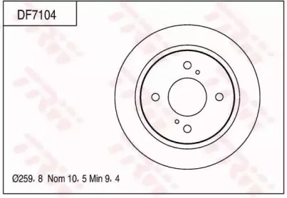 Тормозной диск TRW купить