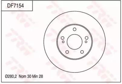 Тормозной диск TRW купить