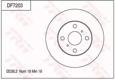 Тормозной диск TRW купить