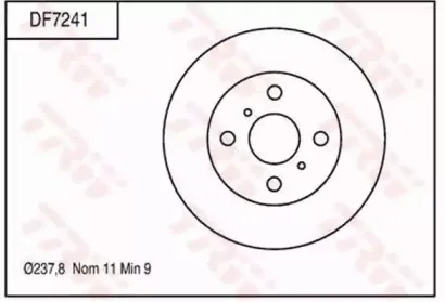 Тормозной диск TRW купить