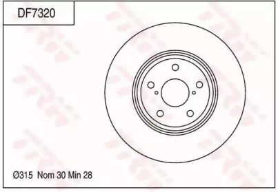 Тормозной диск TRW купить