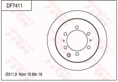 Тормозной диск TRW купить