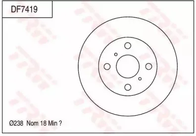 Тормозной диск TRW купить