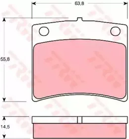 Комплект тормозных колодок, дисковый тормоз TRW купить