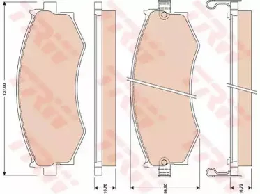 Комплект тормозных колодок, дисковый тормоз TRW купить
