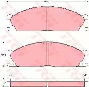 Комплект тормозных колодок, дисковый тормоз TRW купить