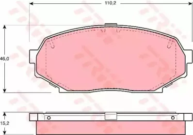Комплект тормозных колодок, дисковый тормоз TRW купить
