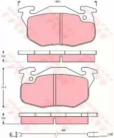 Комплект тормозных колодок, дисковый тормоз TRW купить