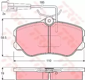 Комплект тормозных колодок, дисковый тормоз TRW купить