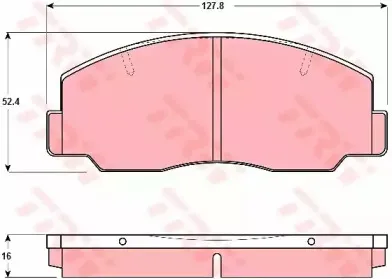 Комплект тормозных колодок, дисковый тормоз TRW купить
