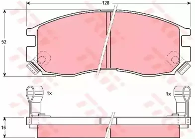 Комплект тормозных колодок, дисковый тормоз TRW купить