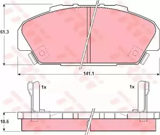 Комплект тормозных колодок, дисковый тормоз TRW купить