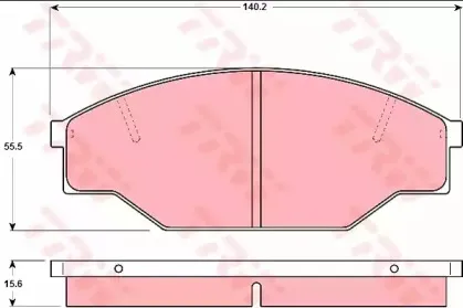 Комплект тормозных колодок, дисковый тормоз TRW купить