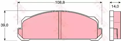 Комплект тормозных колодок, дисковый тормоз TRW купить