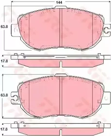 Комплект тормозных колодок, дисковый тормоз TRW купить