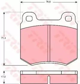 Комплект тормозных колодок, дисковый тормоз TRW купить